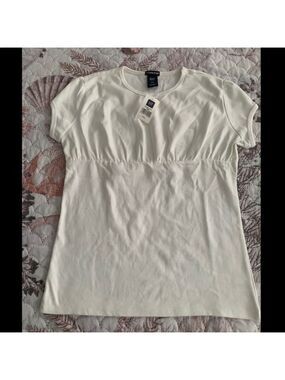 New Girls Gap White Short Sleeve Top XXL